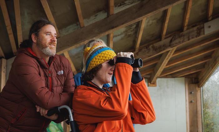 Visit the hide to spot over-wintering birds